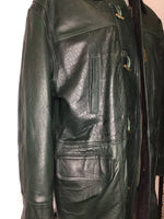 Emerald Sirrico Leather Coat