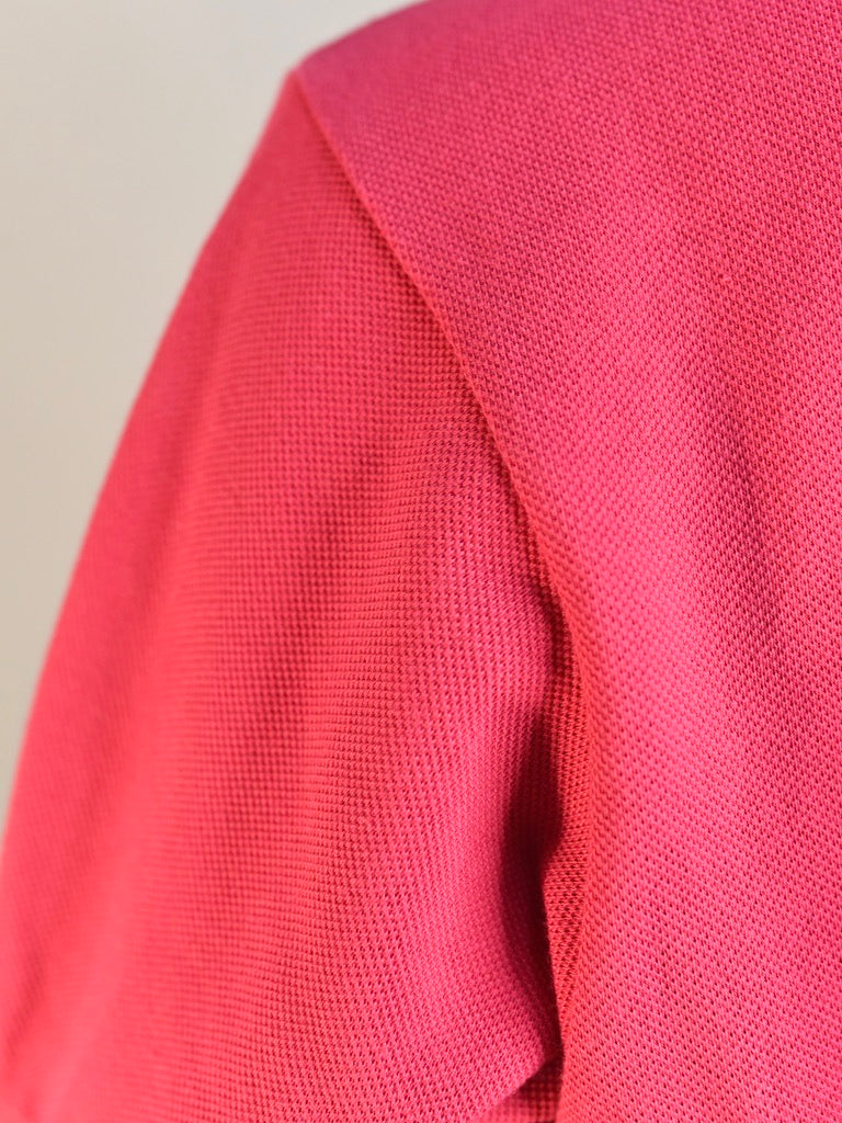 Hot Pink Lacoste Polo Shirt - AS IS - Hole