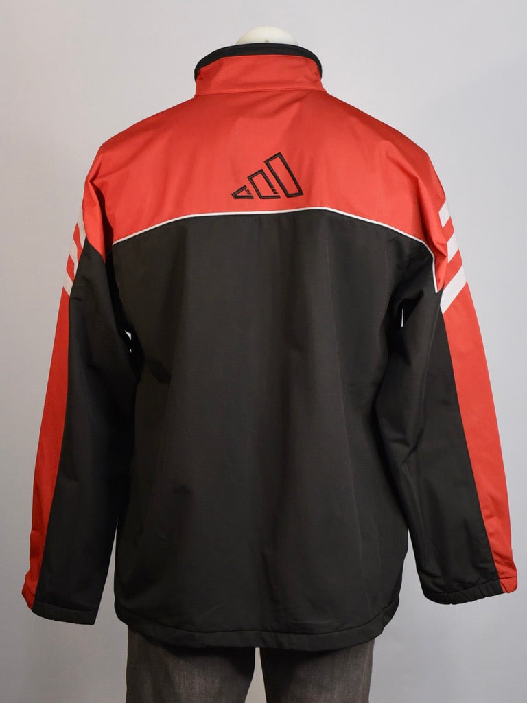 Adidas Black and Red Spray Jacket