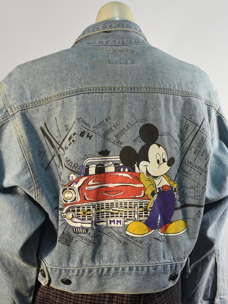 Cruisin' With Mickey Denim Jacket - AS IS - marks