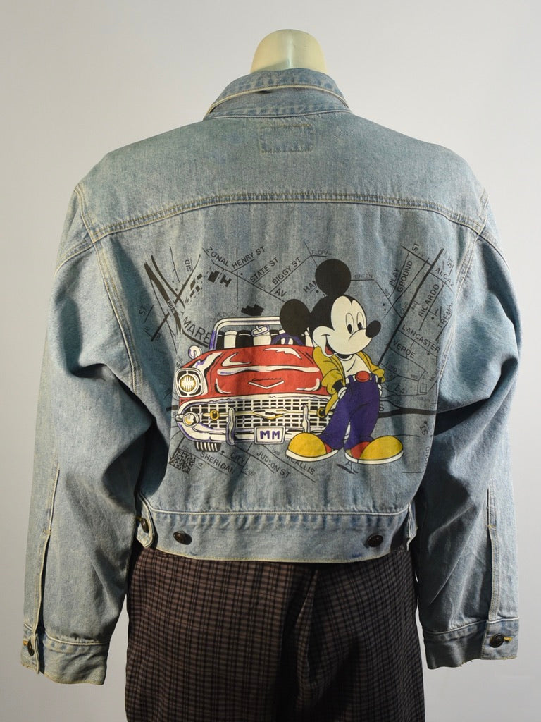 Cruisin' With Mickey Denim Jacket - AS IS - marks