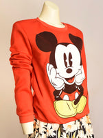 Red Mickey Jumper - AS IS - minor pilling