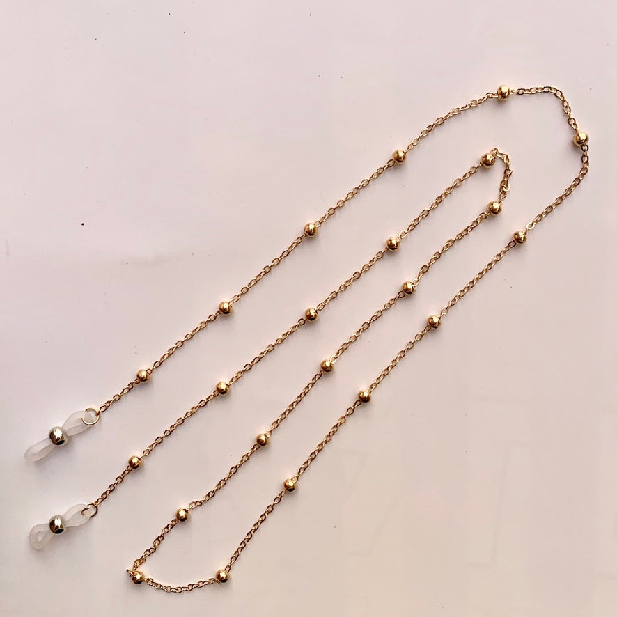 Sunnies Strap - Gold Beaded Chain