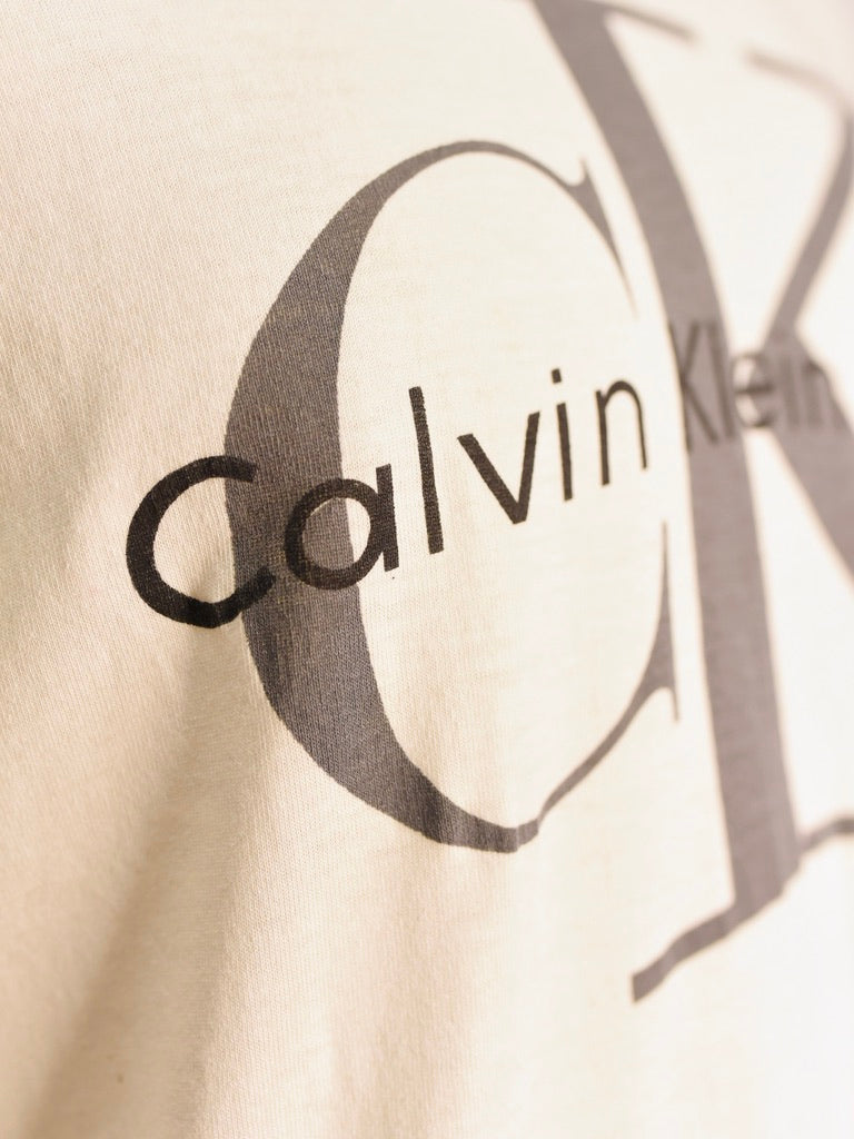 Classic Calvin Klein Tee - AS IS - hole under logo