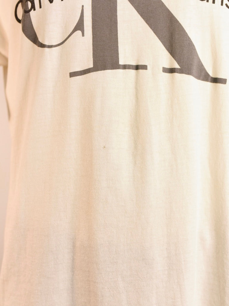Classic Calvin Klein Tee - AS IS - hole under logo