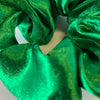 Silky Green Scrunchie