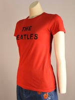 Red Beatles Tee - AS IS - decal cracking
