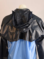 Two Blue Adidas Spray Jacket - AS IS - marks and drawstring