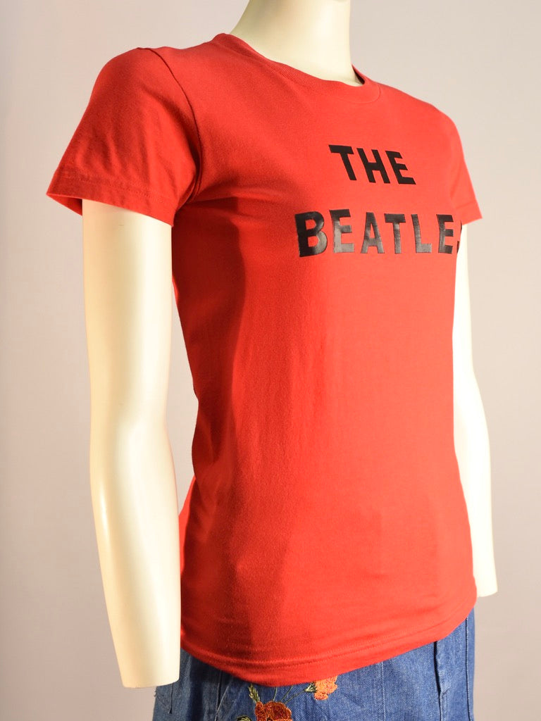 Red Beatles Tee - AS IS - decal cracking