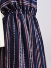 French Florally Stripes Dress