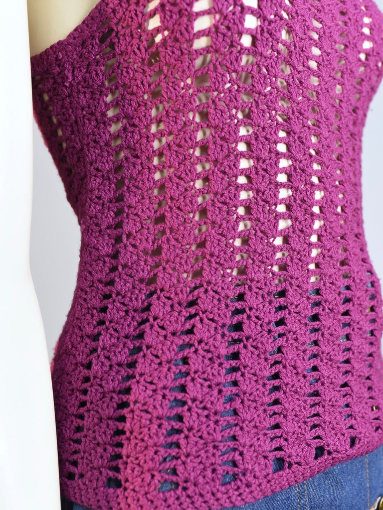 Berry Crochet Singlet