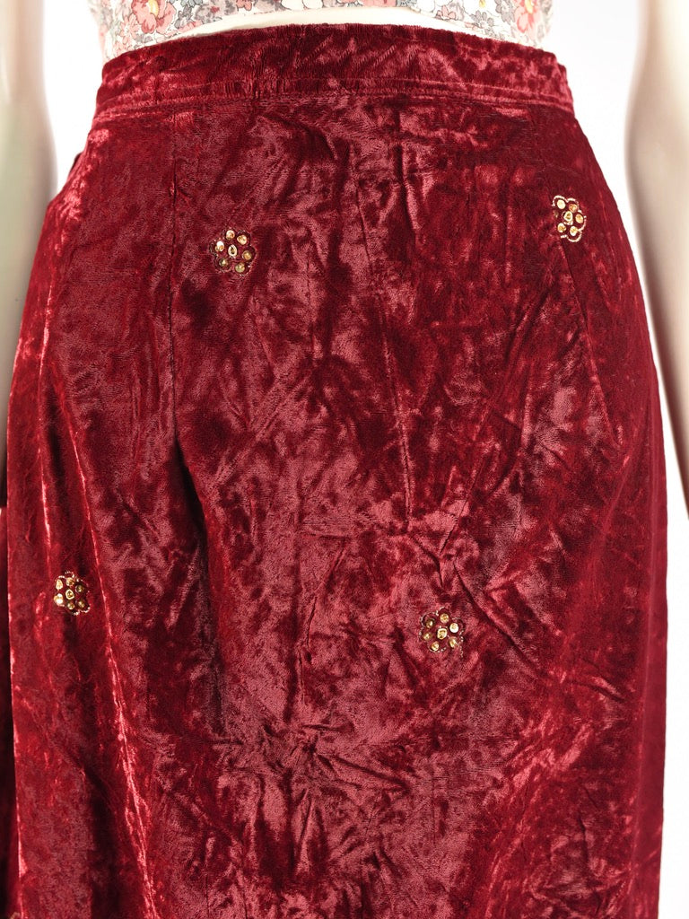 Esmeralda Velvet Skirt
