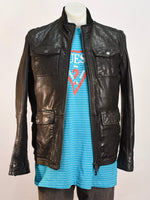 Lagerfeld Leather Jacket - AS IS - mark and zip