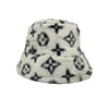 Fluffy Bucket Hat • White LV