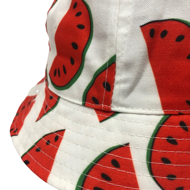 Watermelon Bucket Hat • White