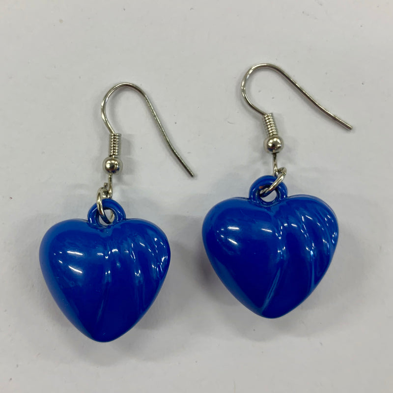 Blue Bubble Heart Earrings