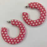 Pretty Pink Polka Dot Earrings