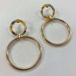Gold Double Loop Earrings