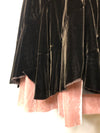 Velvet Strawberry Chocolate Skirt - AS IS - frayed edges