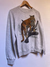 Grey Wild Cat Sweater
