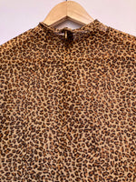 Leopard Mesh Top
