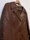 Chocolate Leather Coat