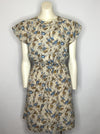 Blue and Yellow Blossom Dress