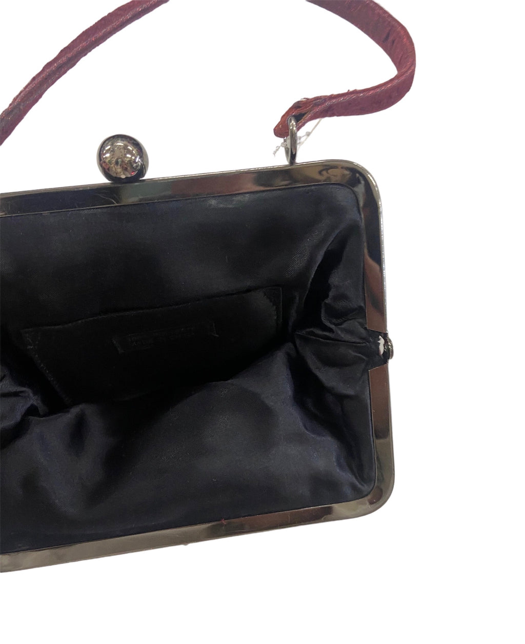 Vintage Velvet Burgundy Clutch Bag