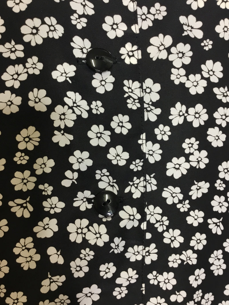 Black and White Daisy Dress