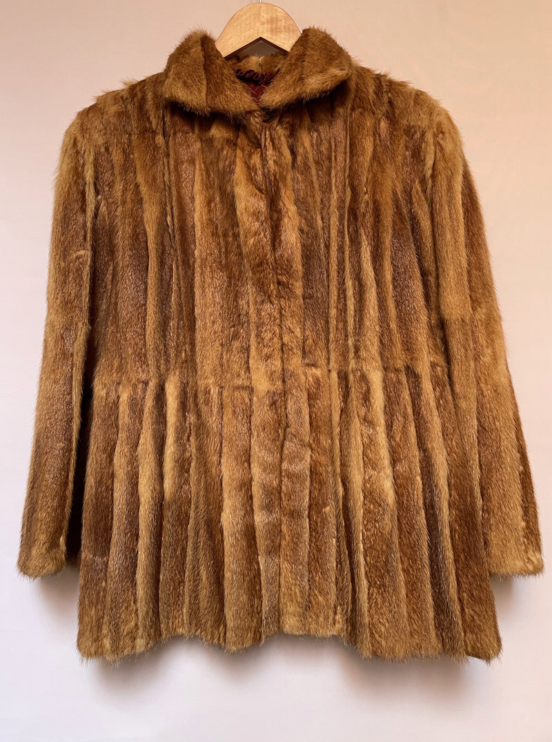 Striped Fur Jacket - AS IS - wear