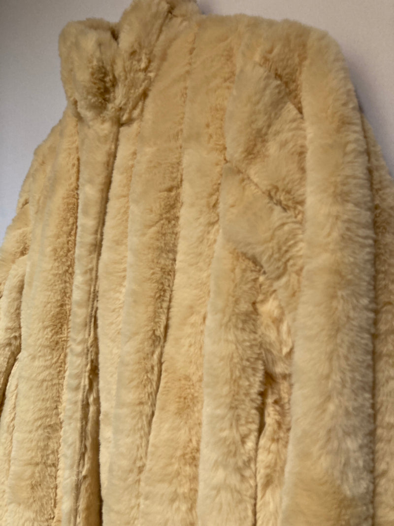 Creamy Faux Fur Coat