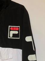 Black and White Fila Spray Jacket