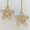 Wire Wrap Star Earrings