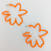 Orange Squiggle Earrings