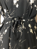 Moody Black Floral Dress
