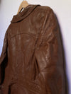Chocolate Leather Coat