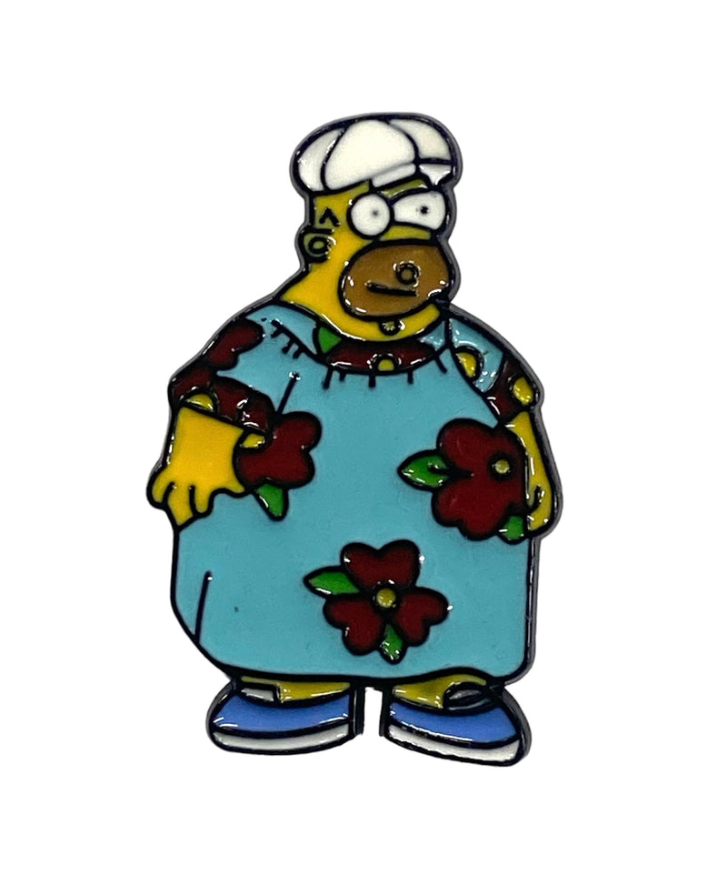Homer Simpson Wearing Dress Pin