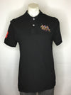 Black Embroidered Ralph Lauren Polo