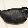 Black Leather Bumbag