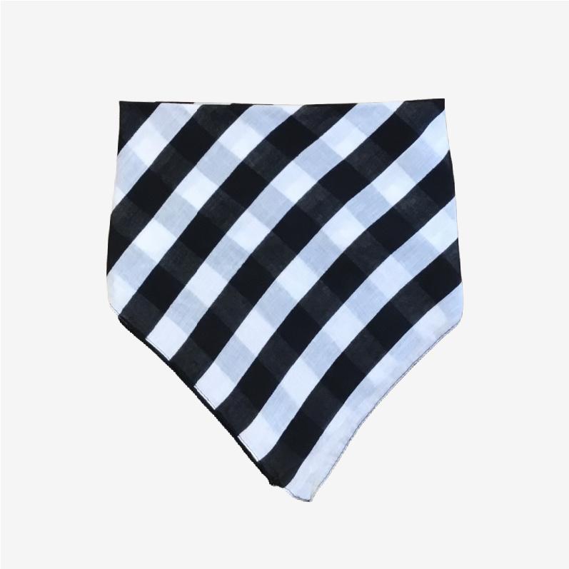 Black & White Stripe Bandana