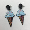 Blue Ice Cream Earrings