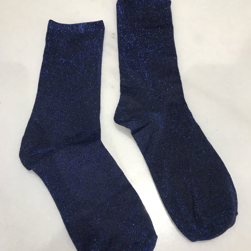 Blue Sparkle Socks
