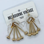 Gold Bouquet Earrings