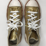 Gold Glitter Converse Sneakers - Size 3