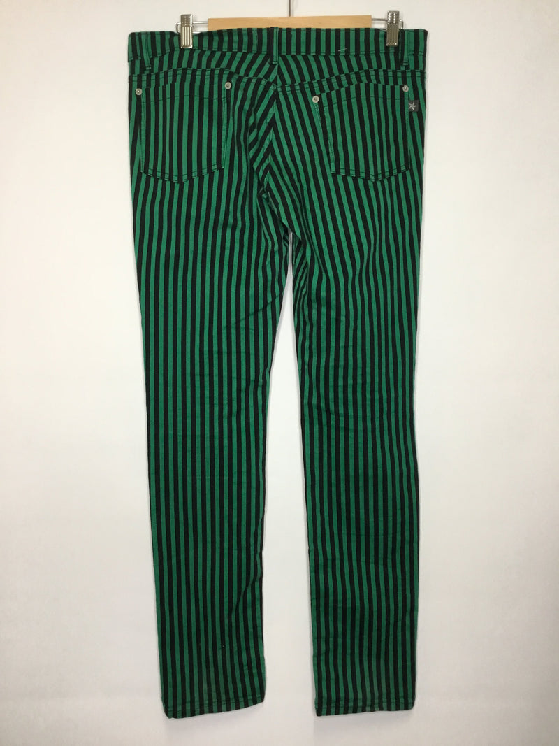 Green Striped Pants