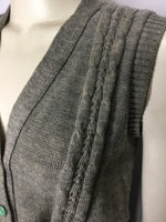 Grey Knitted Vest - AS IS - small mark
