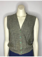 Grey Knitted Vest - AS IS - small mark