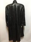 Long Leather 90’s Textured Jacket