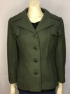 Olive Wool Jacket - AS IS - thinning