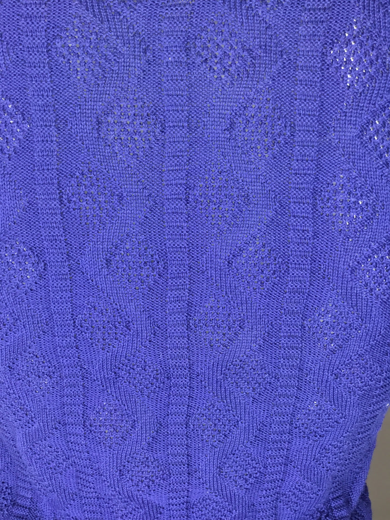 Oxford Blue Knit Top